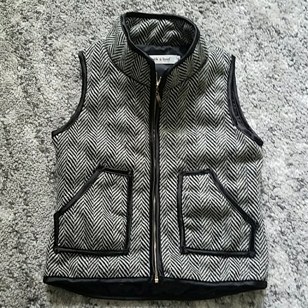 Girls herringbone vest, jcrew inspired